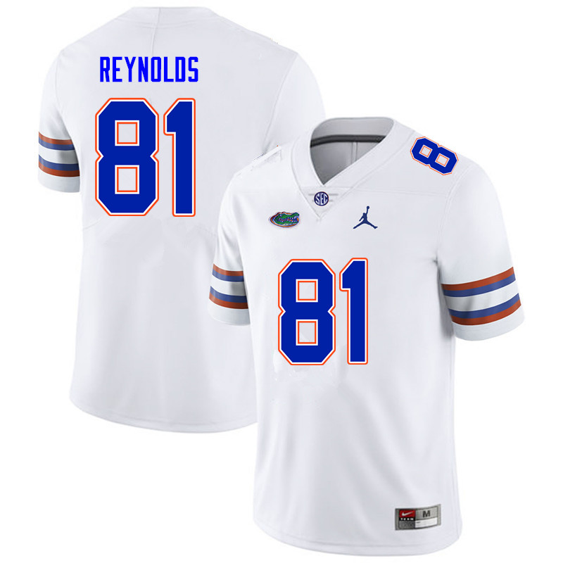Men #81 Daejon Reynolds Florida Gators College Football Jerseys Sale-White